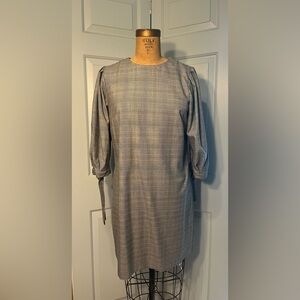 H&M New Size 10 Grey Patterned Dress